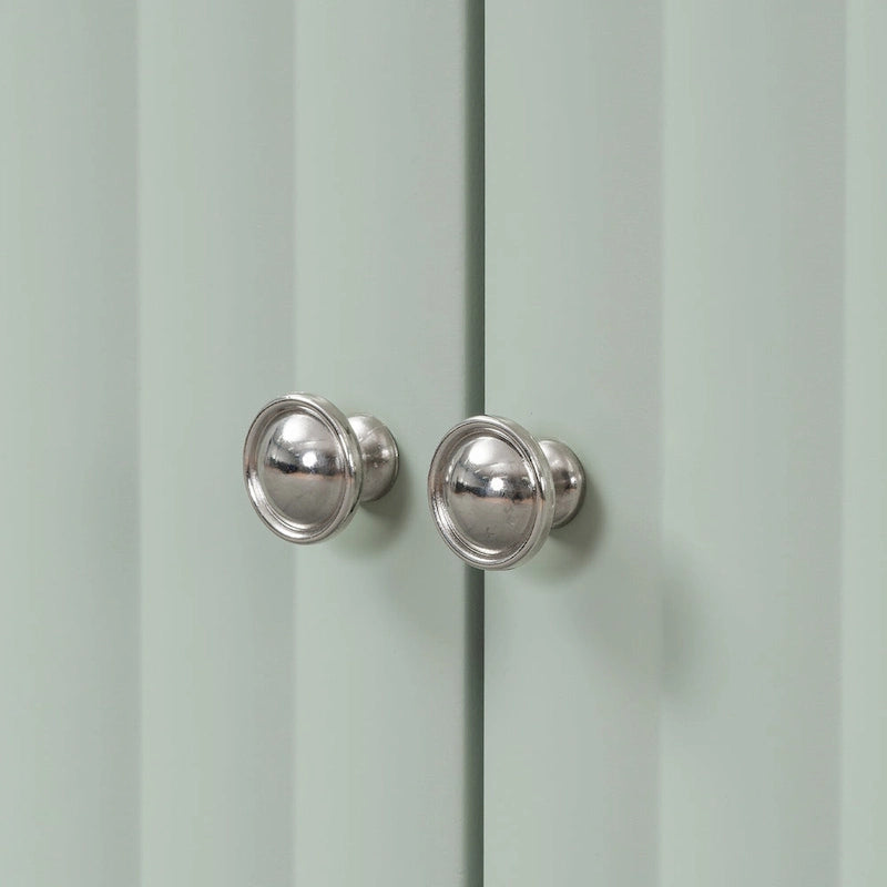 Élégant buffet quatre portes avec portes à motif ondulé