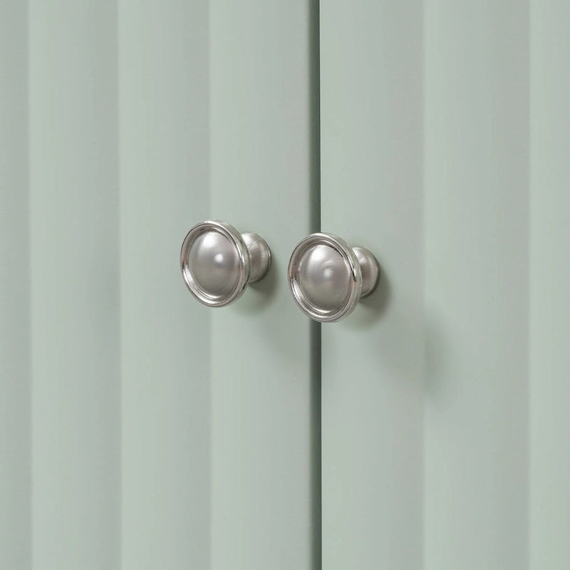 Élégant buffet quatre portes avec portes à motif ondulé