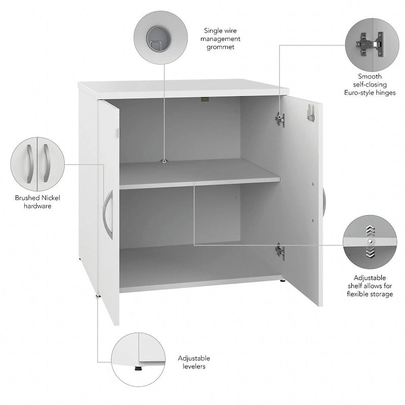 Armoire de rangement de bureau avec portes