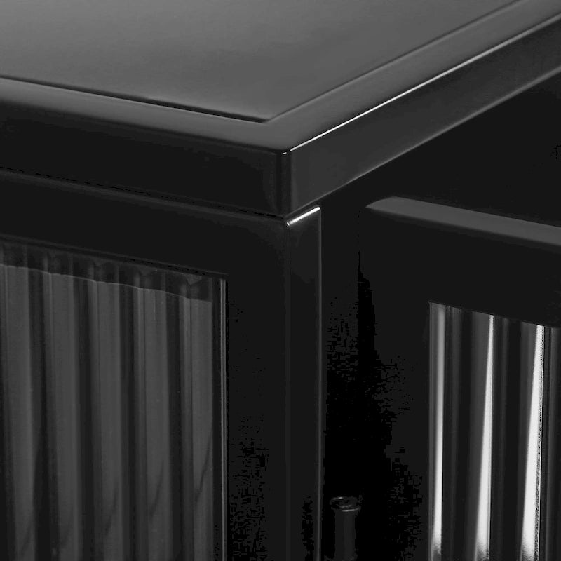 Meuble mural moderne avec portes vitrées et étagères de rangement pour entrée, salon, salle de bain