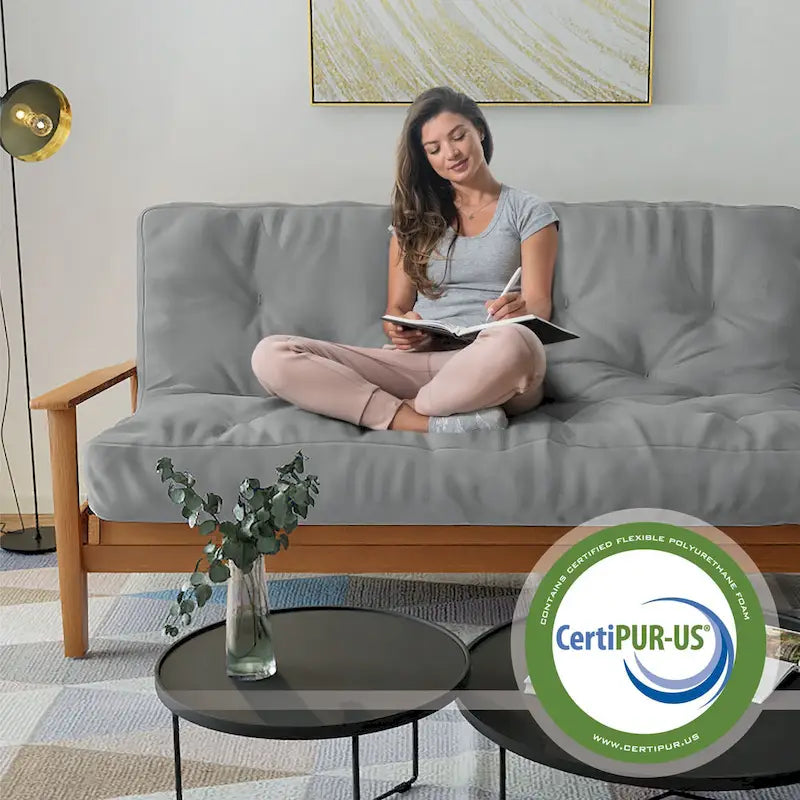 Matelas de futon en mousse à mémoire de forme 8 po, format double