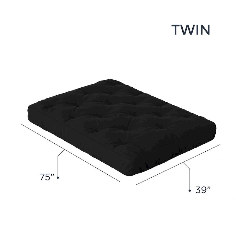 Matelas de futon en mousse à mémoire de forme 8 po, format double