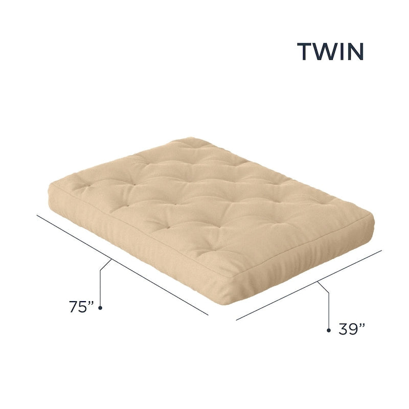 Matelas de futon en mousse à mémoire de forme 8 po, format double