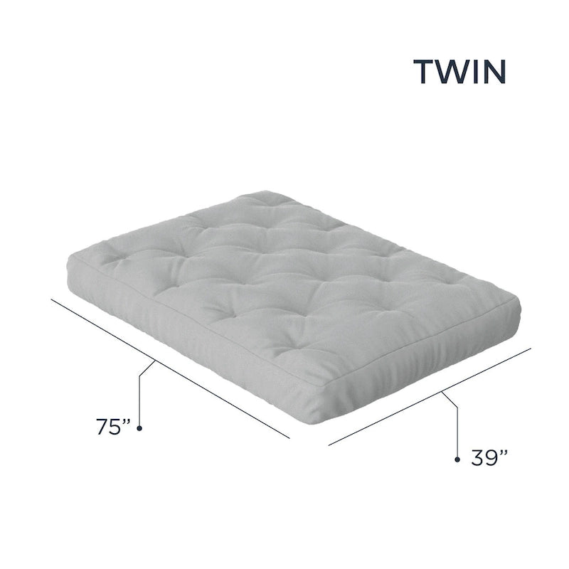 Matelas de futon en mousse à mémoire de forme 8 po, format double