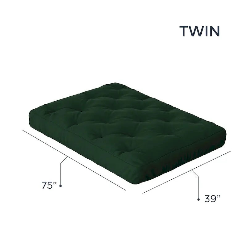 Matelas de futon en mousse à mémoire de forme 8 po, format double