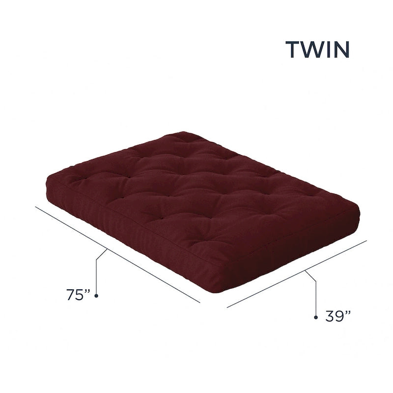 Matelas de futon en mousse à mémoire de forme 8 po, format double