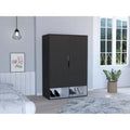 Rose Double Armoire avec tringle à vêtements