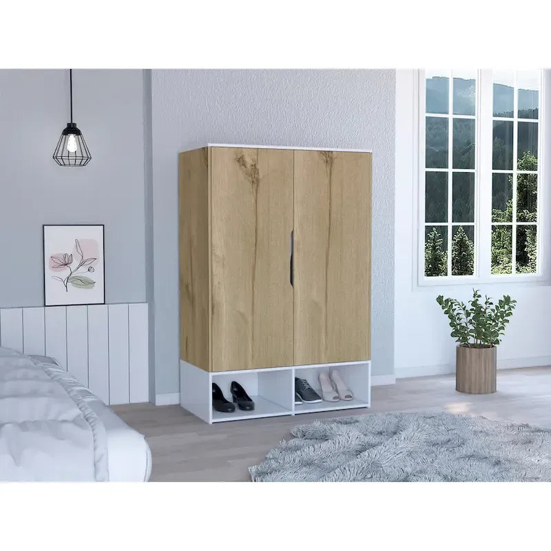 FM Furniture Rose Double Armoire with Hanging Rod