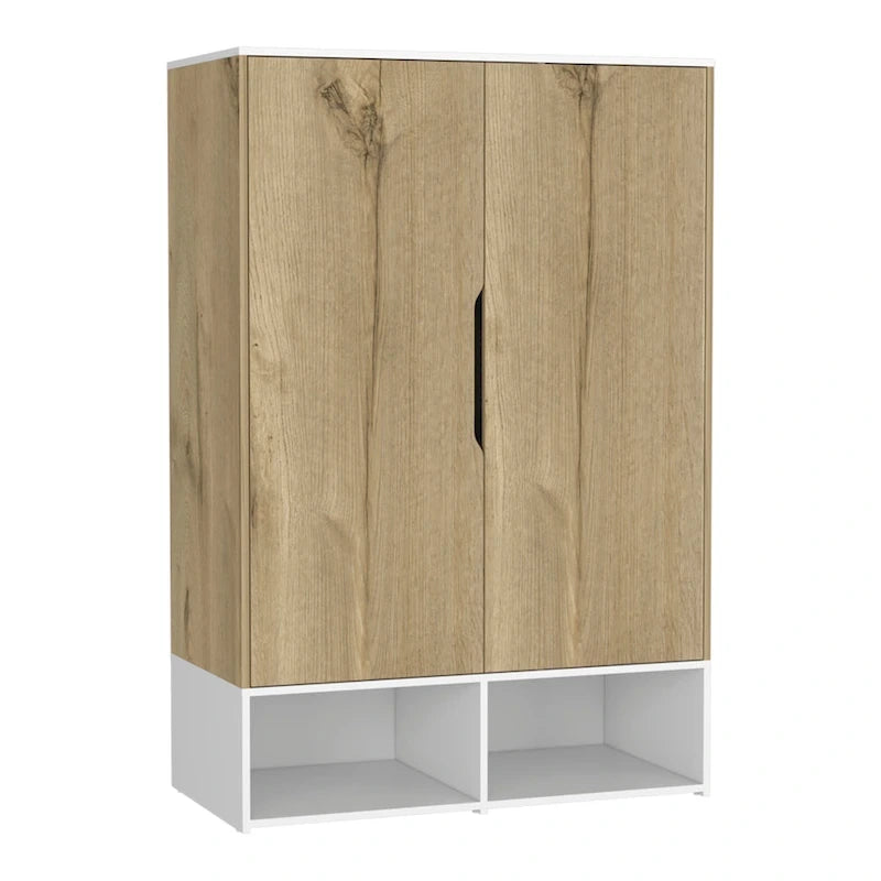 Rose Double Armoire avec tringle à vêtements