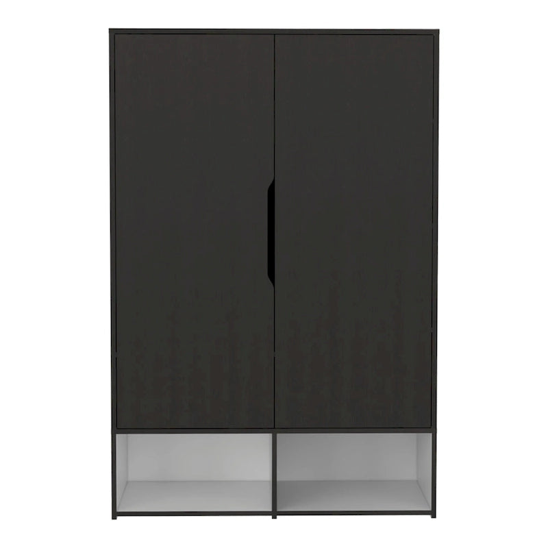 Rose Double Armoire avec tringle à vêtements