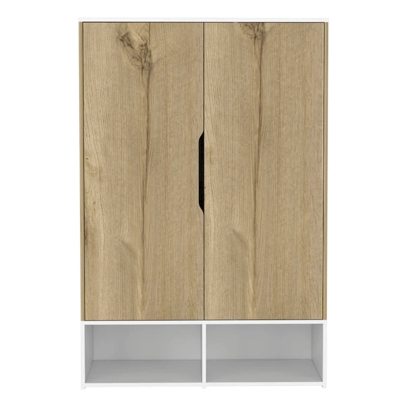 Rose Double Armoire avec tringle à vêtements