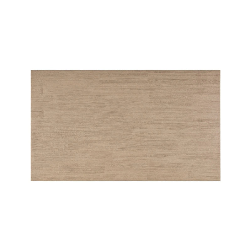 Table basse en bois d'acacia massif avec étagère inférieure