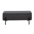 Banc de rangement Silver Orchid avec couvercle relevable
