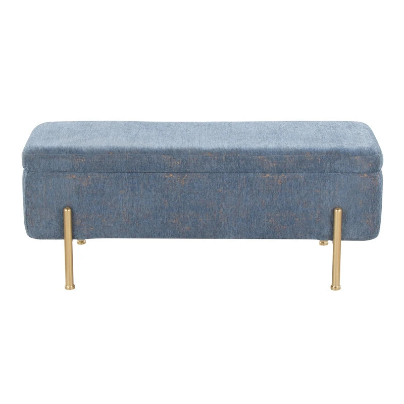 Banc de rangement Silver Orchid avec couvercle relevable