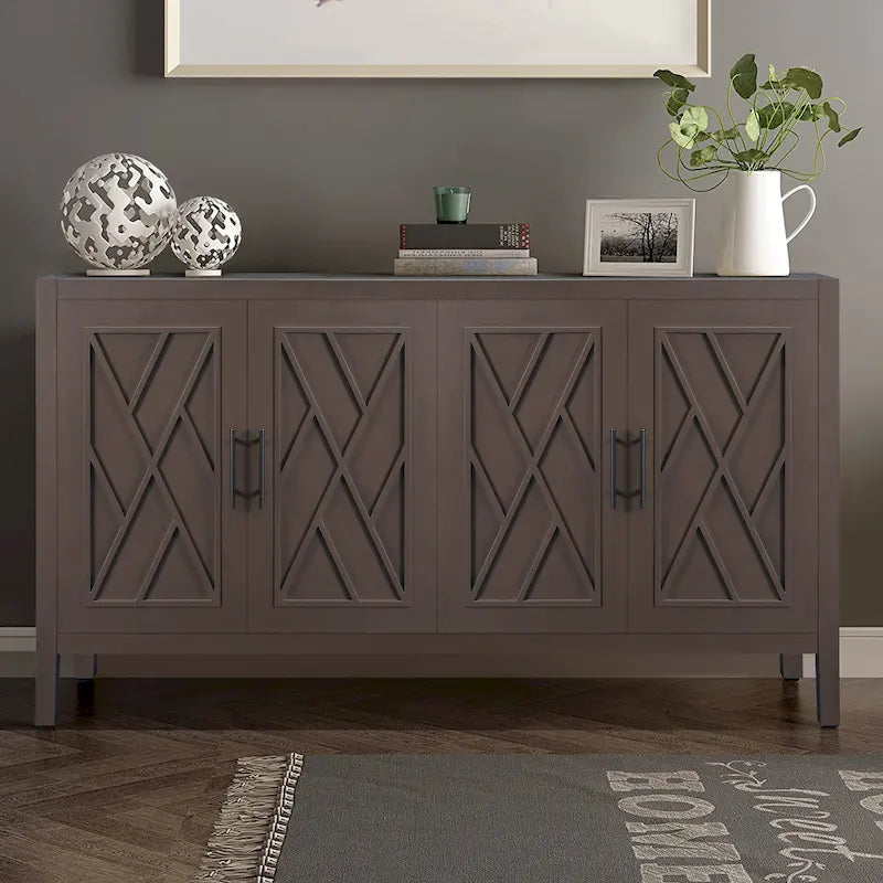 Buffet en bois à 4 portes - S.O.