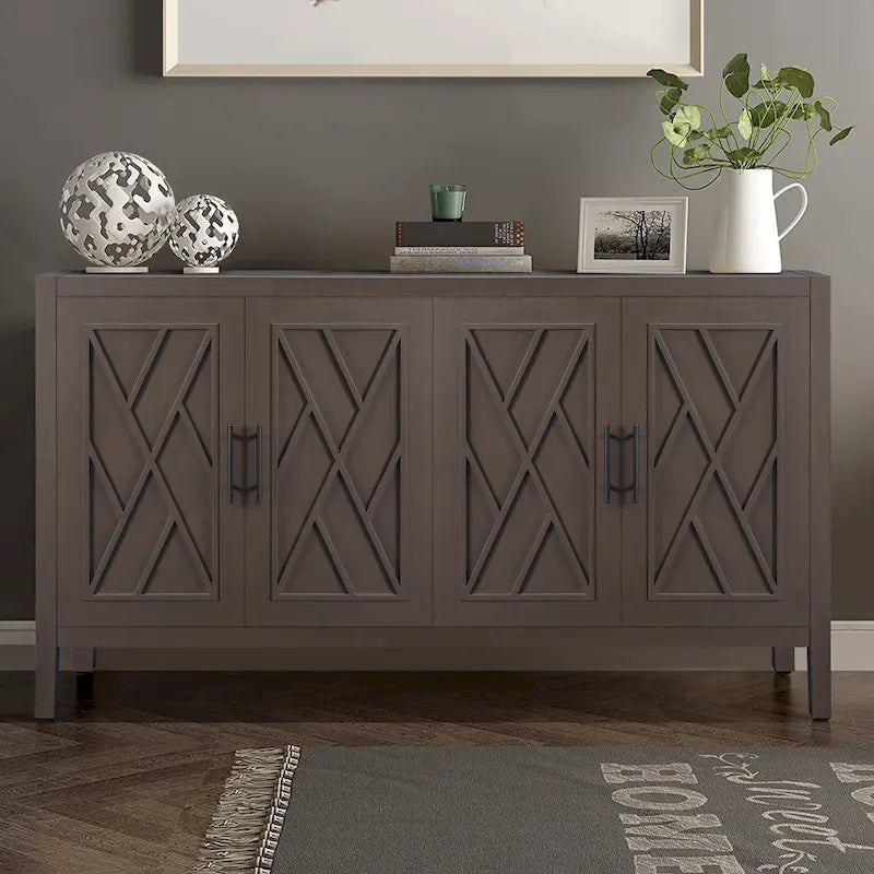 Buffet en bois à 4 portes - S.O.