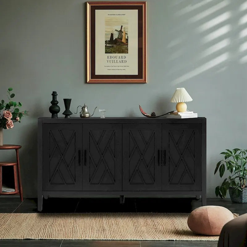 Buffet en bois à 4 portes - S.O.