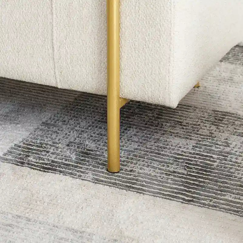 Banc de rangement élégant en velours capitonné