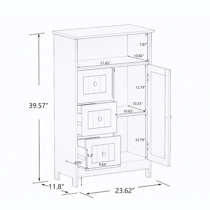 Meuble de rangement haut pour salle de bain