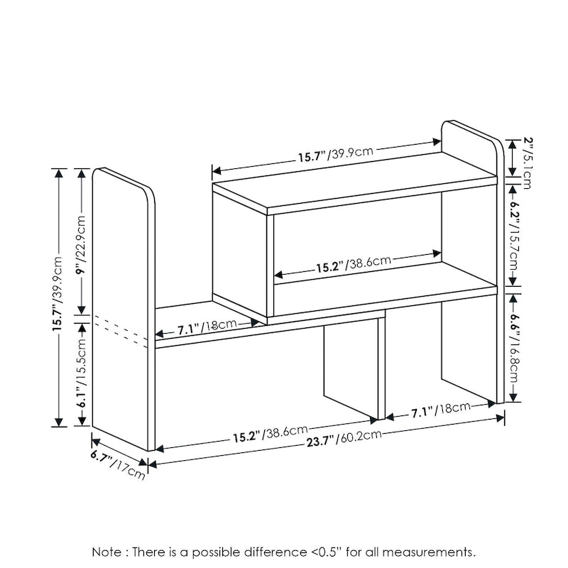 Étagère de bureau classique