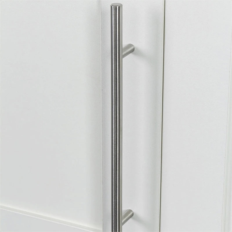 Meuble de rangement mural empilable en bois, blanc