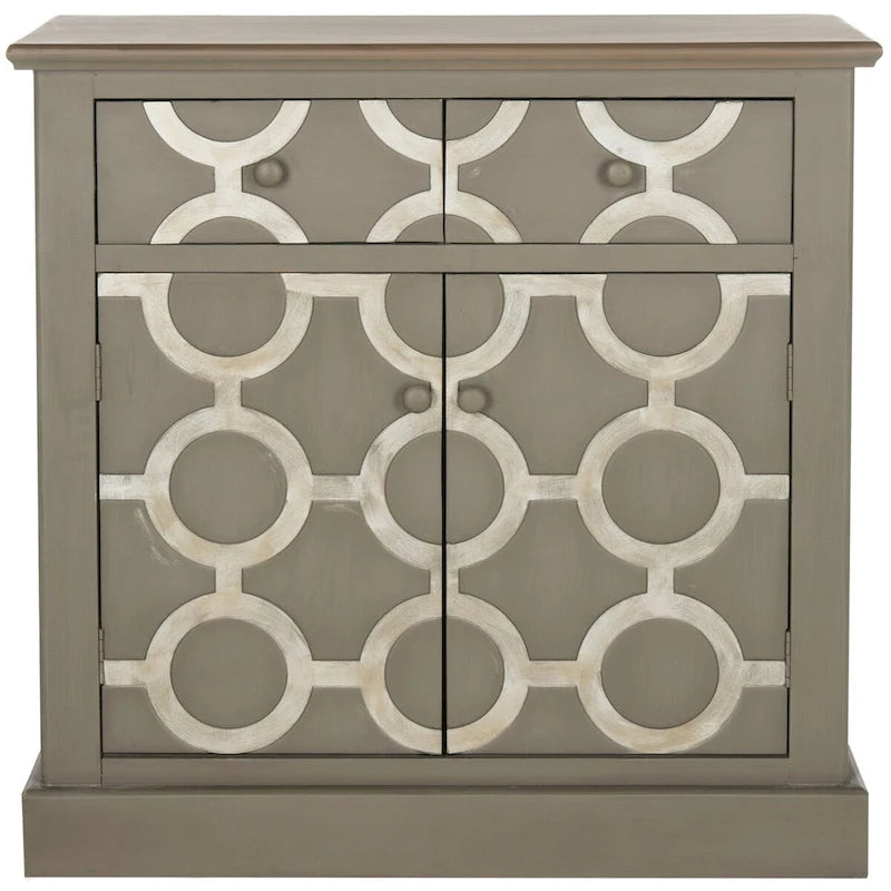 Coffre de rangement gris - 74La x 38P x 74H