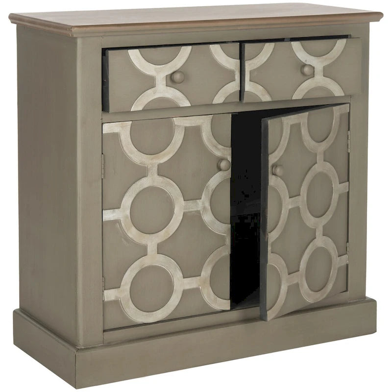 Coffre de rangement gris - 74La x 38P x 74H