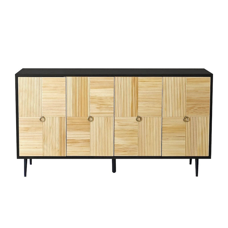 Élégante armoire vintage à 4 portes