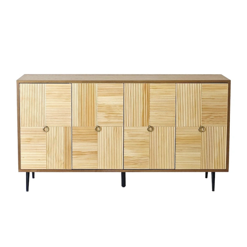 Élégante armoire vintage à 4 portes