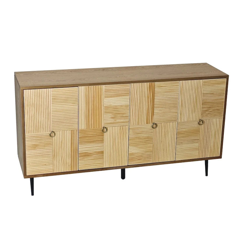 Élégante armoire vintage à 4 portes
