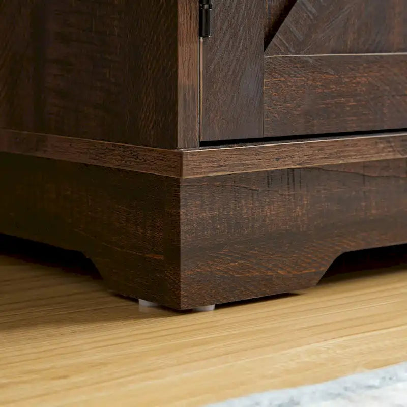 Meuble Bar à Café avec Casier à Vin Buffet Commode de Rangement avec Tiroir, Étagères de Rangement Ajustables, pour Salon, Salle à Manger