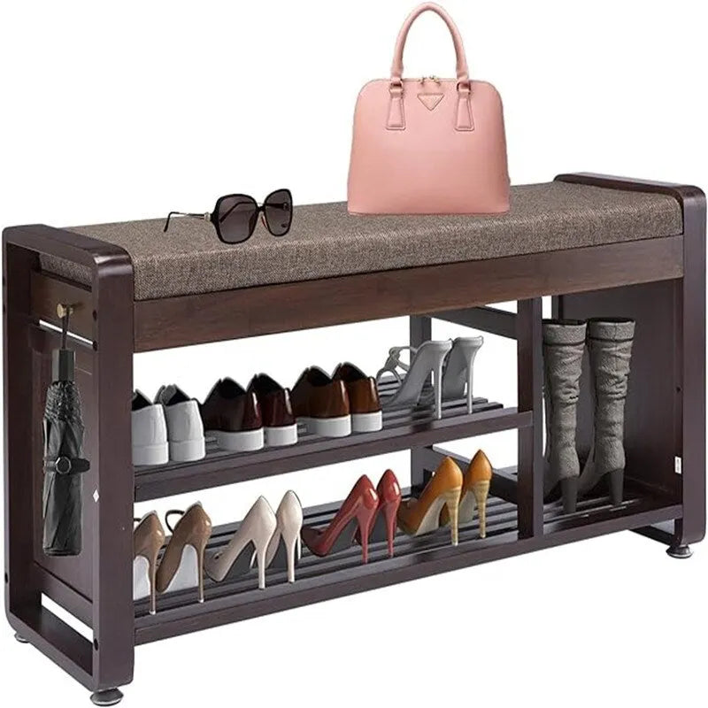 Banc à chaussures 2 niveaux - 11,7P x 39L x 19,5H