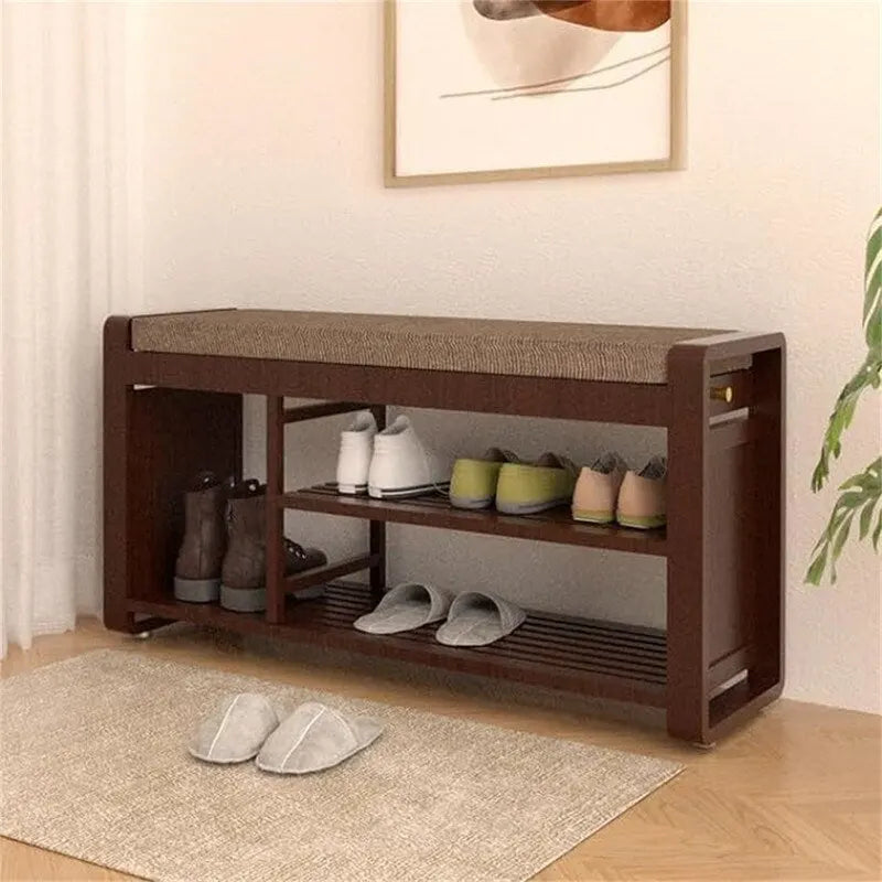 Banc à chaussures 2 niveaux - 11,7P x 39L x 19,5H