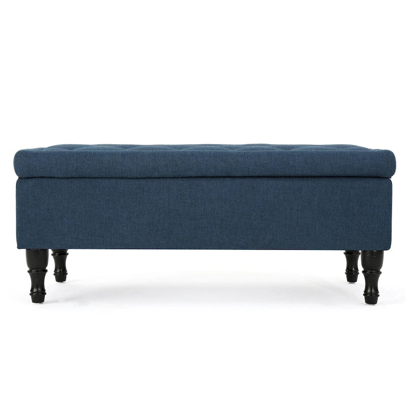 Banc de rangement capitonné
