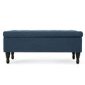Banc de rangement capitonné