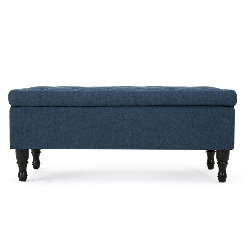 Banc de rangement capitonné