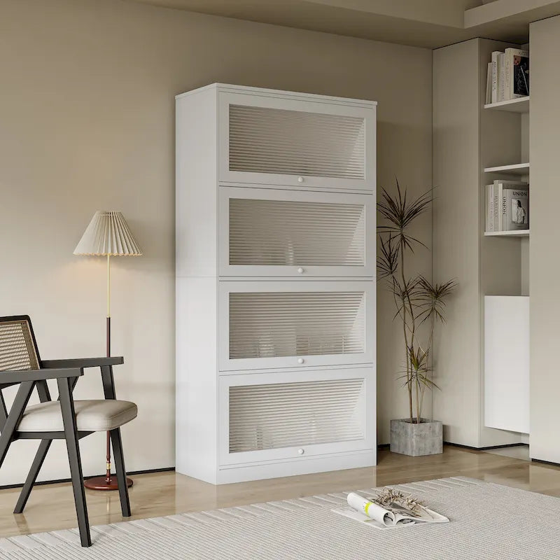 Armoire de bureau avec portes vitrées