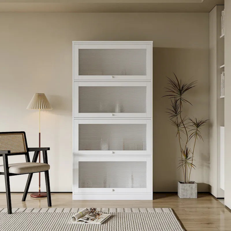 Armoire de bureau avec portes vitrées
