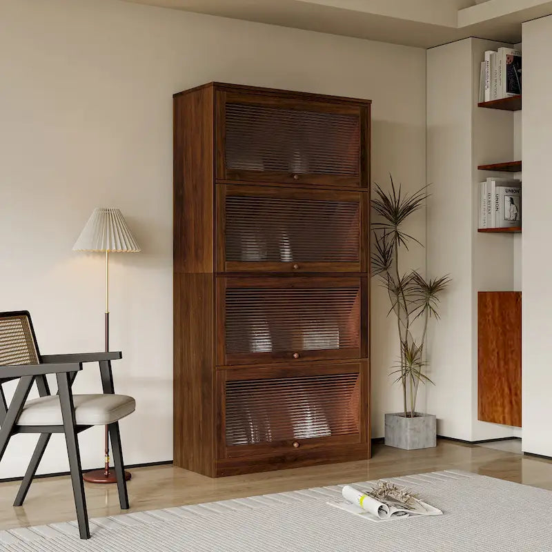 Armoire de bureau avec portes vitrées