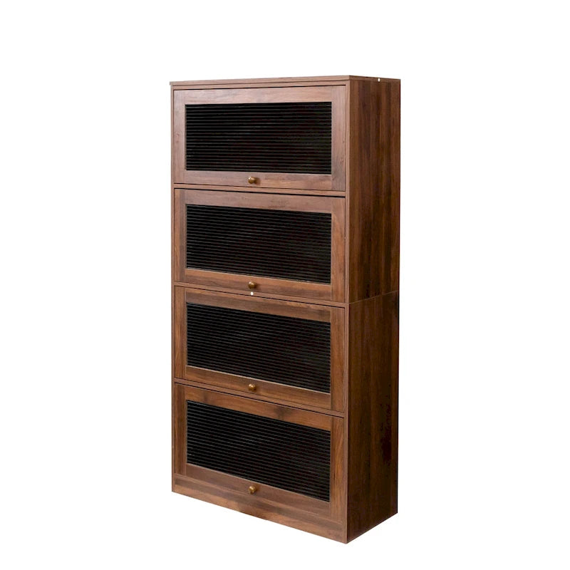 Armoire de bureau avec portes vitrées