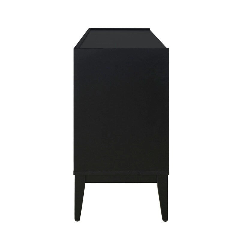 Buffet de rangement Armoire en bois avec 4 portes pour Couloir, Entrée, Salon, Chambre, Étagère réglable