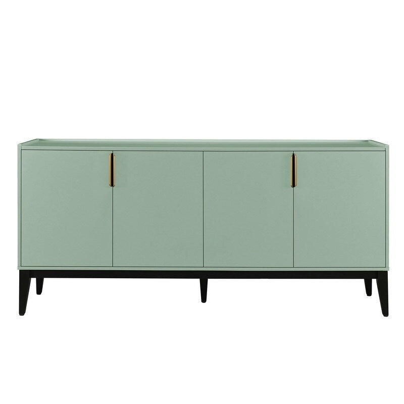 Buffet de rangement Armoire en bois avec 4 portes pour Couloir, Entrée, Salon, Chambre, Étagère réglable