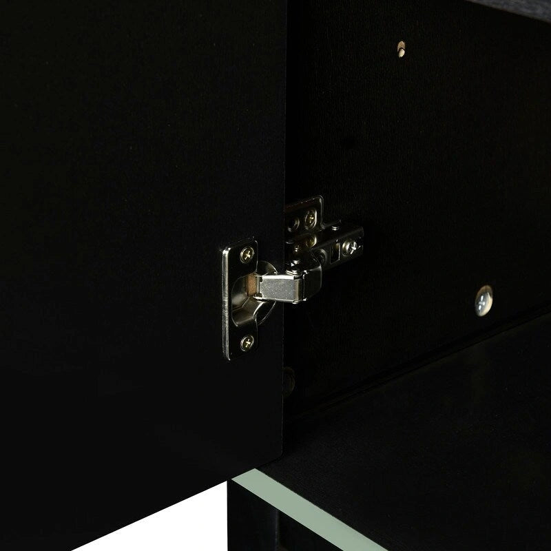 Buffet de rangement Armoire en bois avec 4 portes pour Couloir, Entrée, Salon, Chambre, Étagère réglable