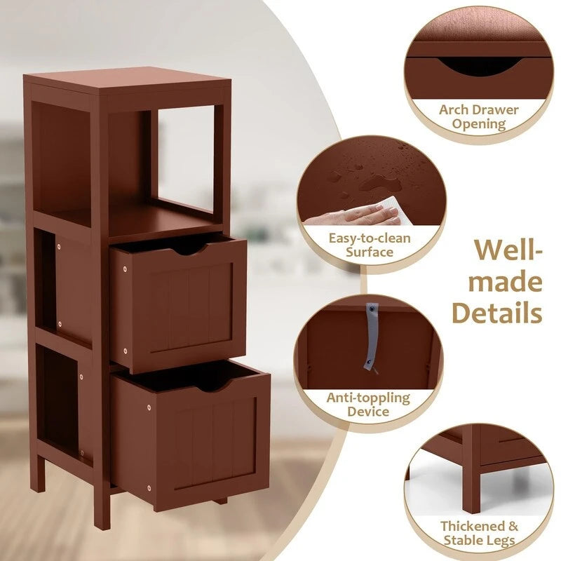 Organisateurs de salle de bain et meuble de rangement – 12P x 12L x 35H