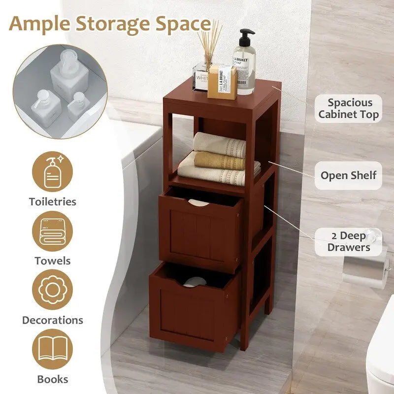 Organisateurs de salle de bain et meuble de rangement – 12P x 12L x 35H