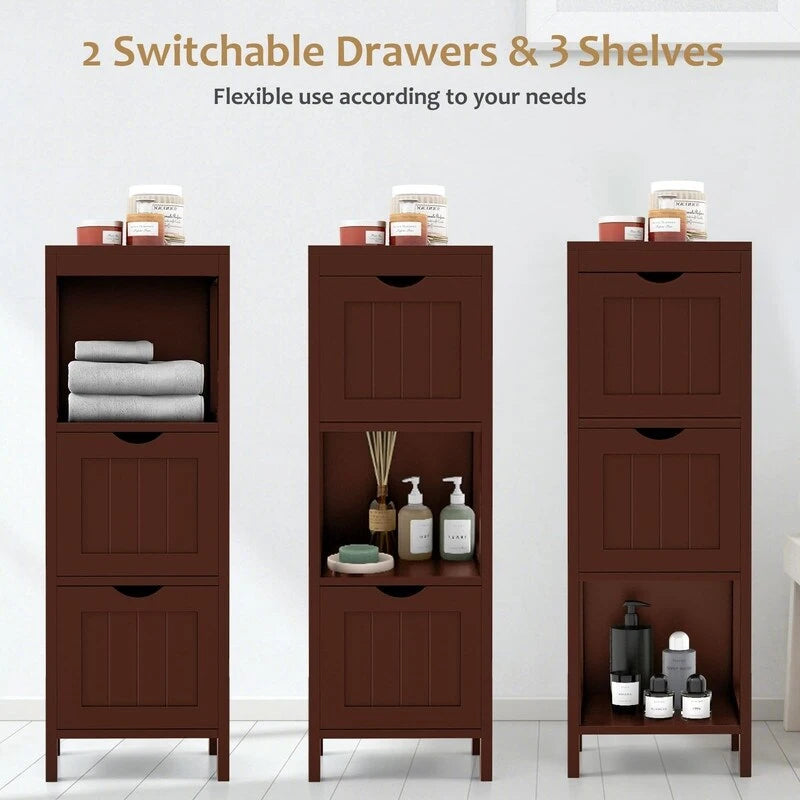 Organisateurs de salle de bain et meuble de rangement – 12P x 12L x 35H