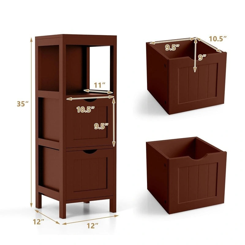 Organisateurs de salle de bain et meuble de rangement – 12P x 12L x 35H