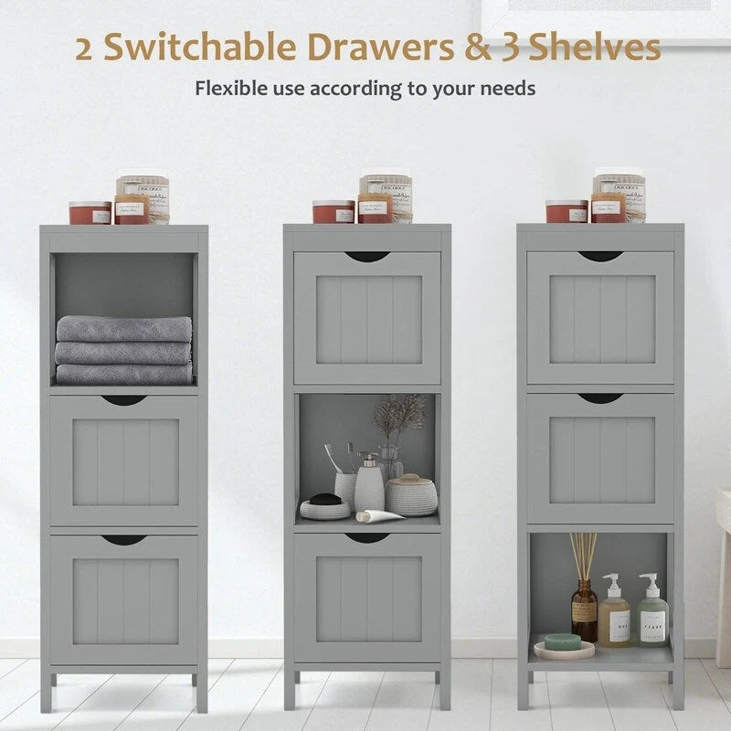 Organisateurs de salle de bain et meuble de rangement – 12P x 12L x 35H