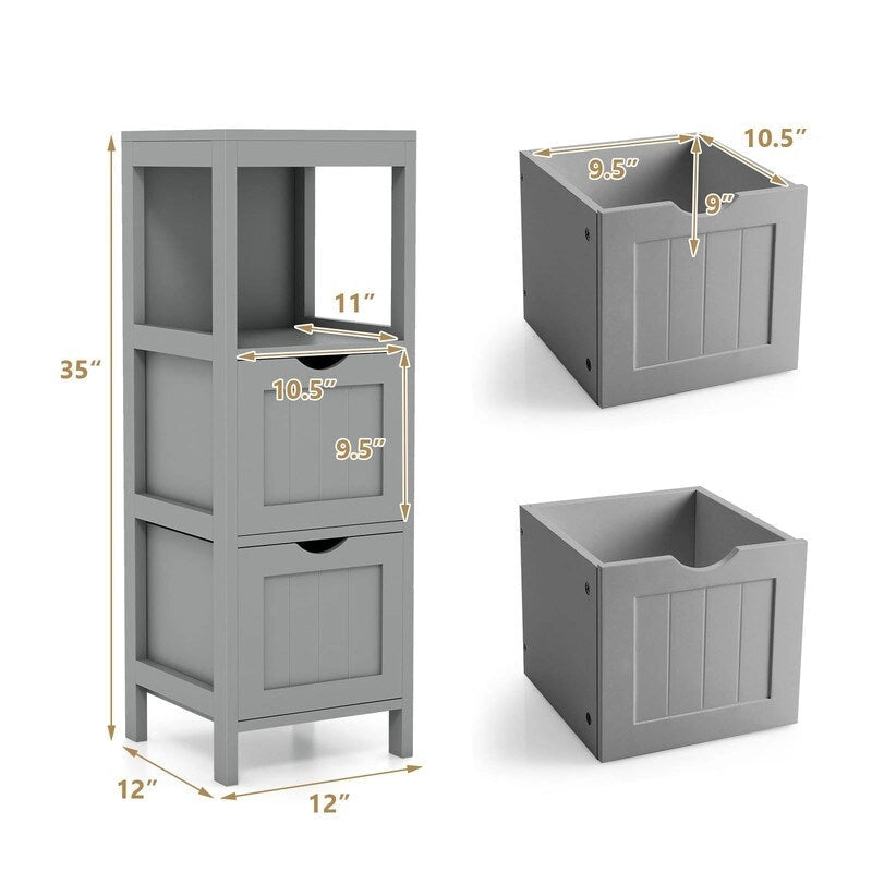 Organisateurs de salle de bain et meuble de rangement – 12P x 12L x 35H