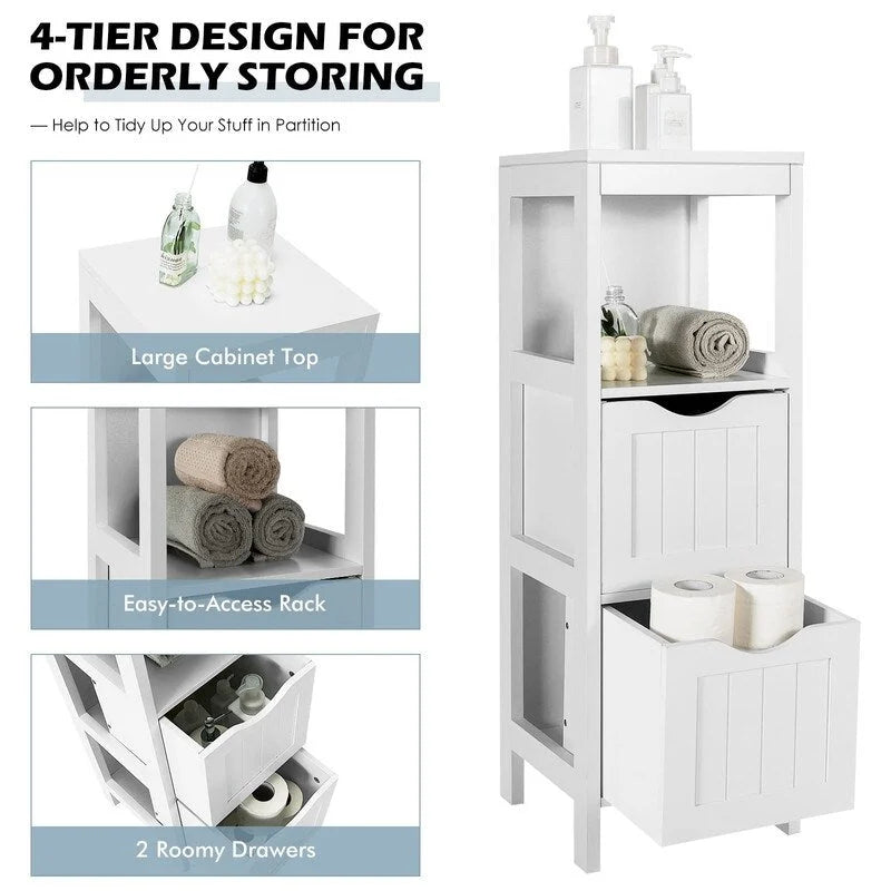 Organisateurs de salle de bain et meuble de rangement – 12P x 12L x 35H